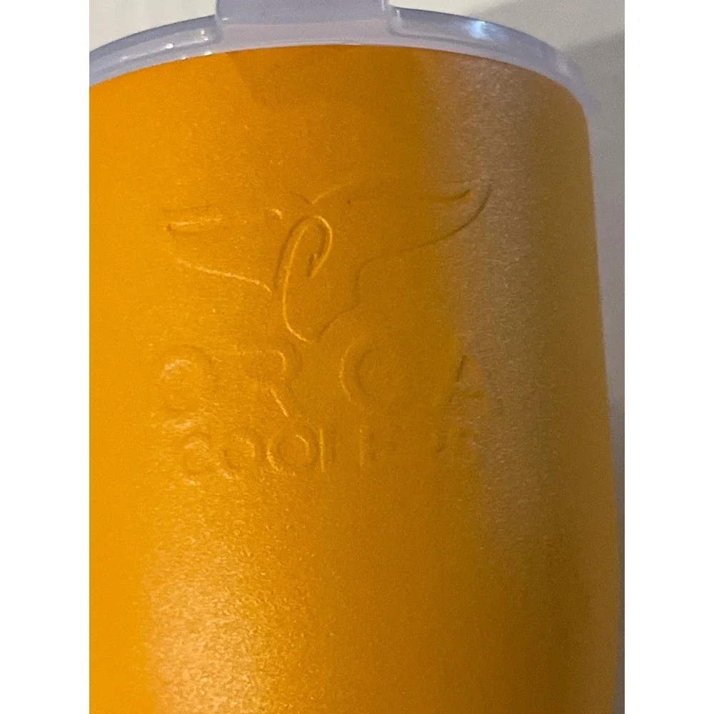 ORCA Chaser 27oz Tumbler Orange Stainless Steel Vacuum Insulated Travel Mug‎ Lid
